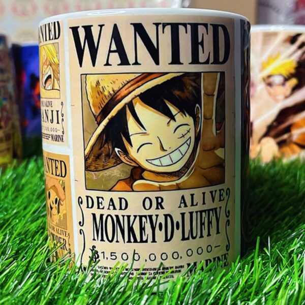 One Piece Anime mug (Style-2) | White Ceramic Milk Mug Anime Printed, 330 ml for Gifting